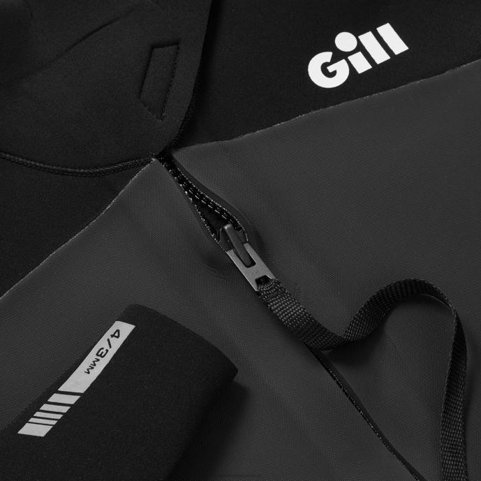 Gill Marine damski kombinezon pościgowy 4/3mm z zamkiem błyskawicznym z tyłu 46RL79