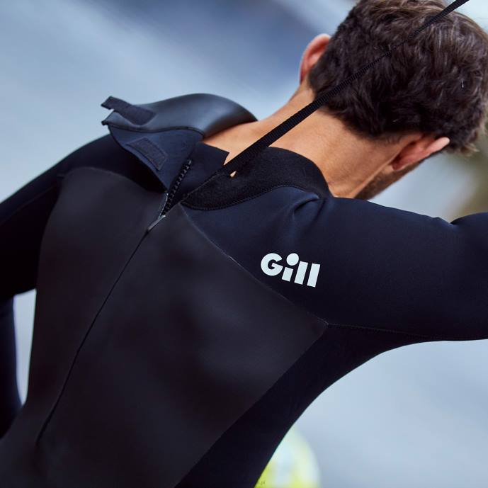 Gill Marine męska pianka pościgowa 4/3mm z zamkiem błyskawicznym z tyłu 46RL342