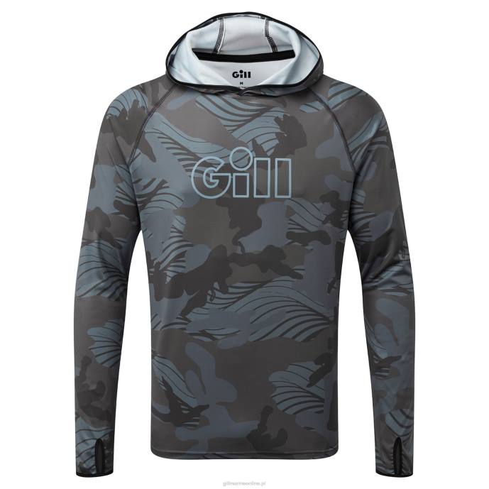 Gill Marine Bluza z kapturem xpel tec w kamuflażu 46RL409