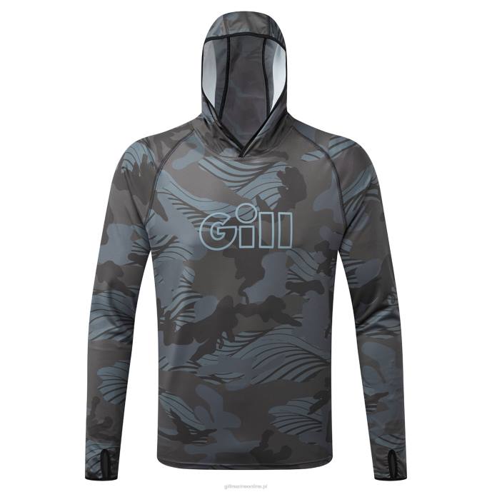 Gill Marine Bluza z kapturem xpel tec w kamuflażu 46RL409