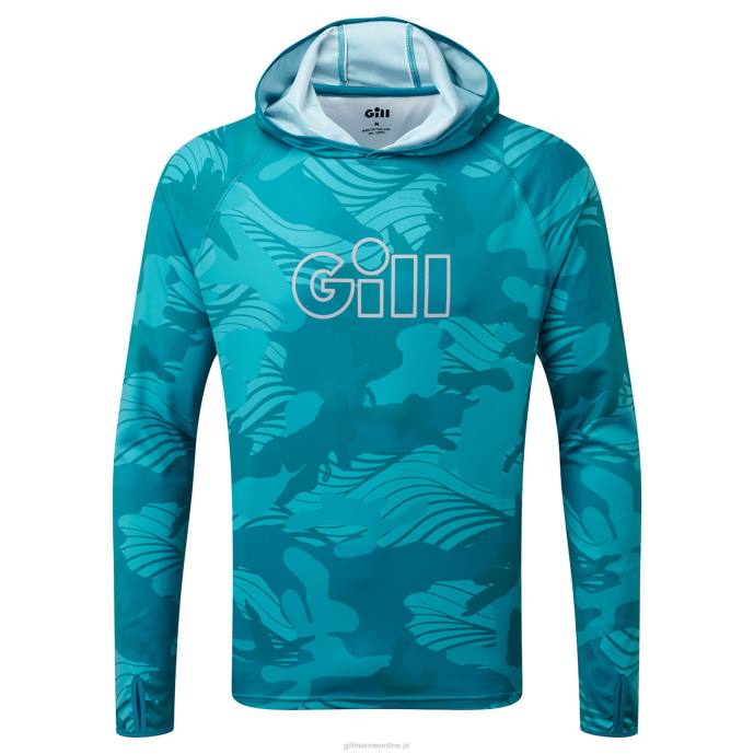 Gill Marine Bluza z kapturem xpel tec w kamuflażu 46RL410