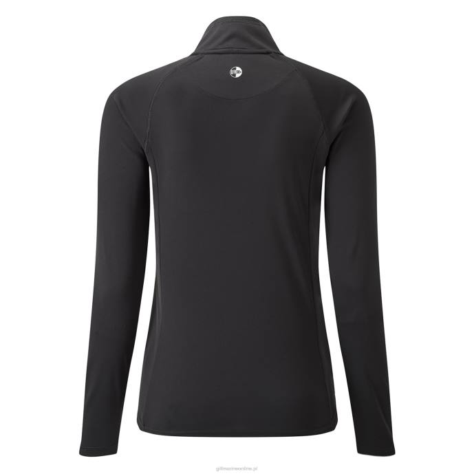 Gill Marine damska koszulka z suwakiem uv tec - długi rękaw 46RL204