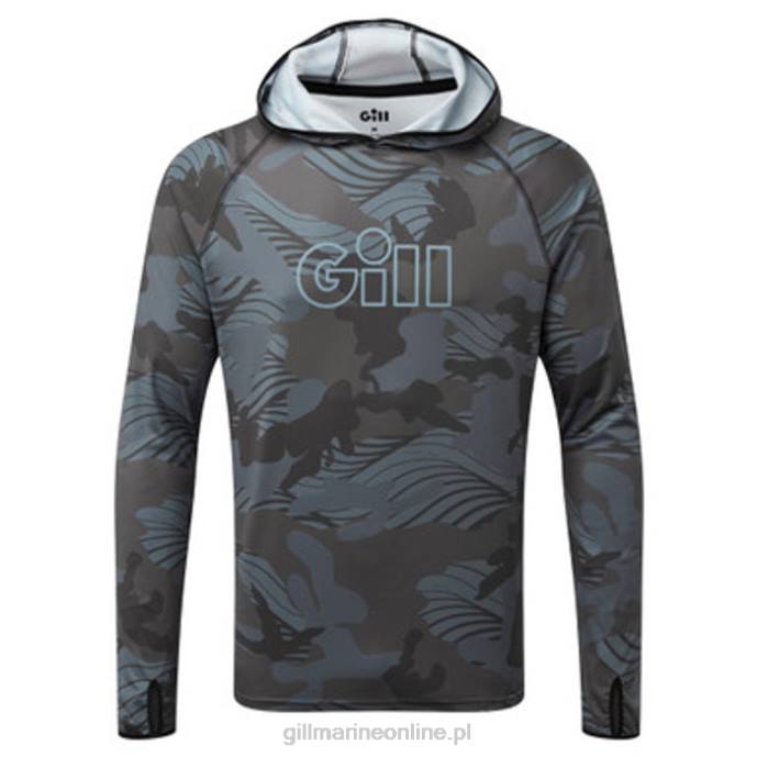 Gill Marine Bluza z kapturem xpel tec w kamuflażu 46RL50