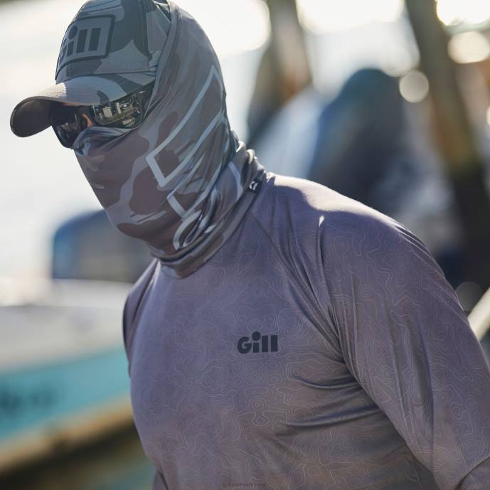 Gill Marine Koszulka z długim rękawem xpel tec w kolorze cyny moro 46RL57
