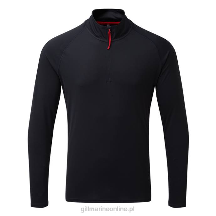 Gill Marine męska koszulka uv tec z długim rękawem i zamkiem błyskawicznym 46RL555