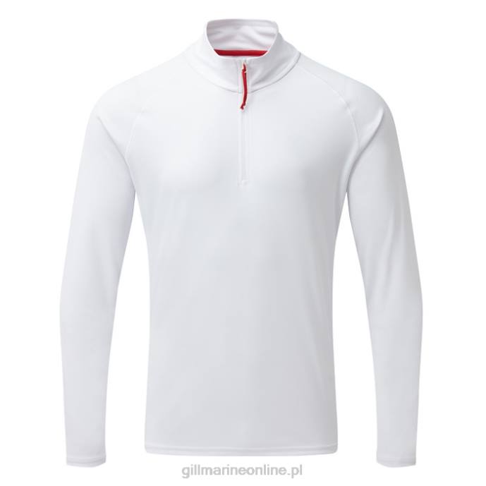 Gill Marine męska koszulka uv tec z długim rękawem i zamkiem błyskawicznym 46RL556