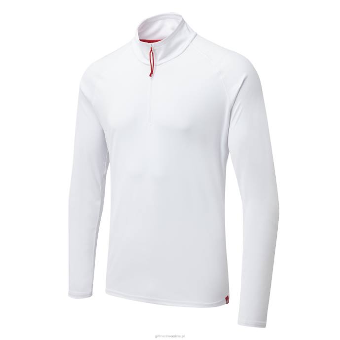 Gill Marine męska koszulka z zamkiem uv tec - długi rękaw 46RL215