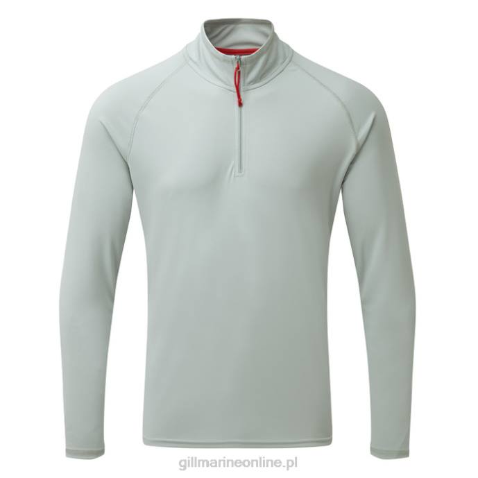 Gill Marine męska koszulka z zamkiem uv tec - długi rękaw 46RL218