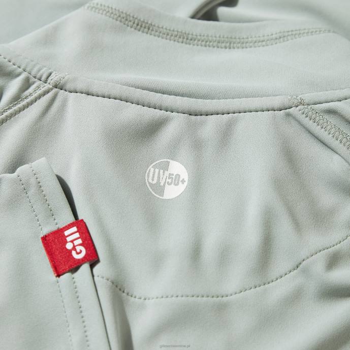 Gill Marine męska koszulka z zamkiem uv tec - długi rękaw 46RL218